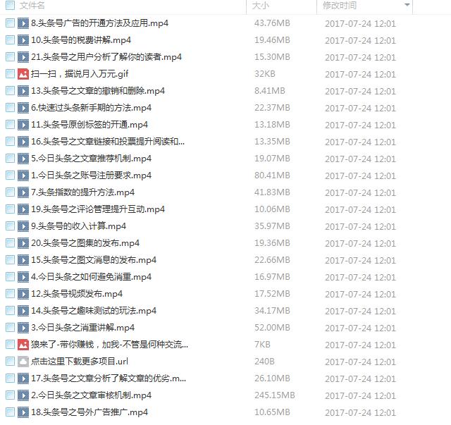 到收益月入过万（21节视频课）