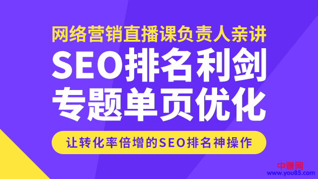 SEO排名利剑，专题+单页优化，转化率倍增的神操作