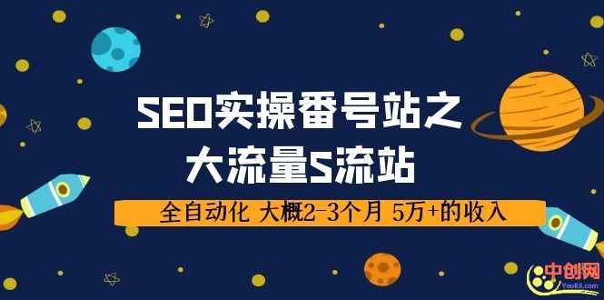SEO实操番号站之大流量S流站，全自动化 大概2-3个月 5万+的收入