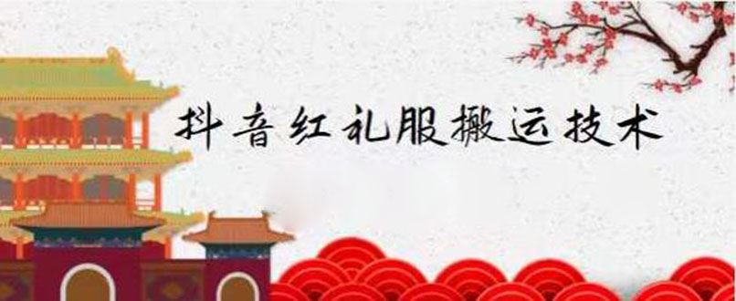 抖音红礼服搬运技术，最近很火的搬运方法，外面收大几百