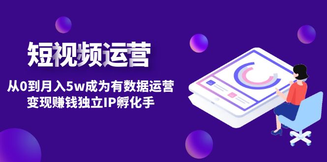 ：从0到月入5w成为有数据运营变现赚钱独立IP孵化手