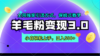 羊毛粉变现3.0 全网独家引流方式，小白轻松上手，日入500+