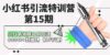 ，小红书矩阵号月引流80000+到微信（10节课）