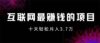 互联网最赚钱的项目没有之一，轻松月入7万+，团队最新项目