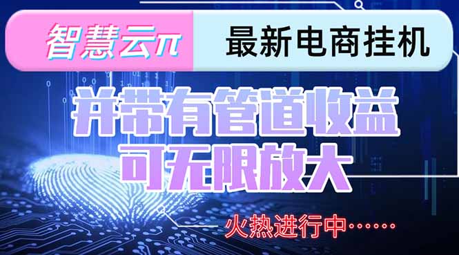 智慧云π电脑挂机单机每天收益300—500+ 并带有团队管道收益 可无限放大