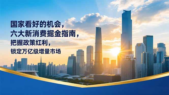 某付费文章：国家看好的机会（二），六大新消费掘金指南，把握政策红利，锁定万亿级增量市场