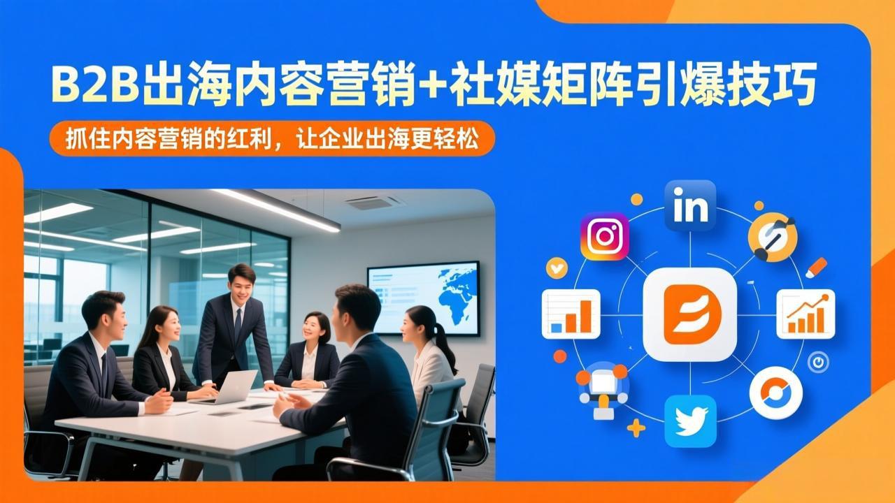 B2B出海内容营销+社媒矩阵引爆技巧:抓住内容营销的红利,让企业出海更轻松