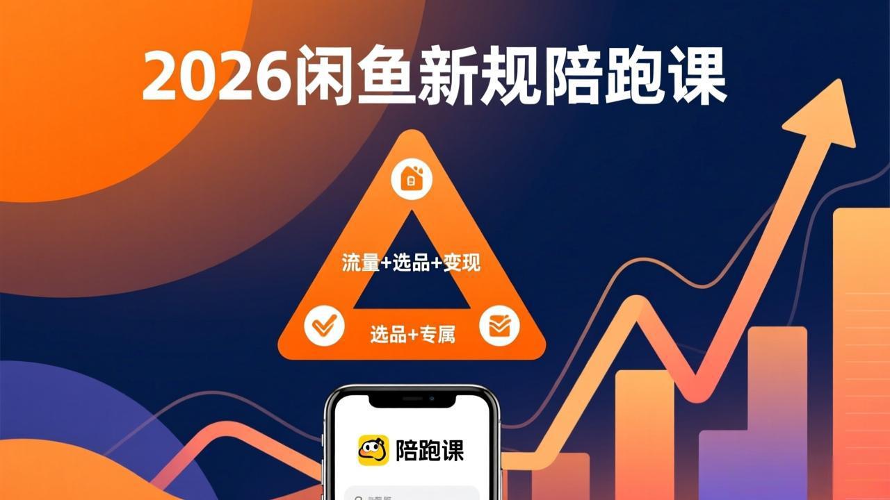 2026闲鱼高阶陪跑课全新上线,带你吃透新规玩转选品流量,从零搭建稳定变现盈利体系