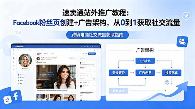 速卖通站外推广教程：Facebook粉丝页创建+广告架构，从0到1获取社交流量