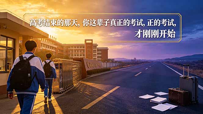 付费文章:高考结束的那天,你这辈子真正的考试,才刚刚开始