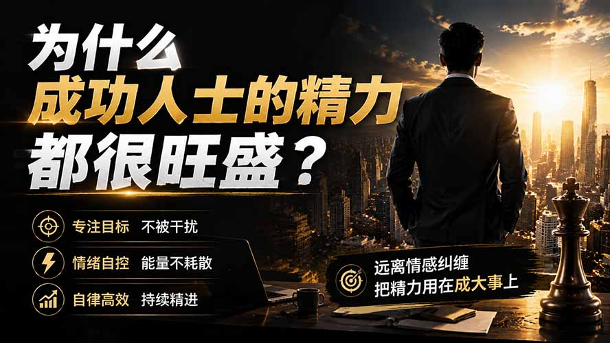 付费文章：为什么成功人士的精力都很旺盛？
