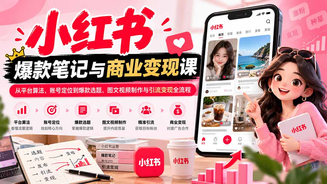 小红书爆款笔记怎么做？2026从起号到变现全流程拆解