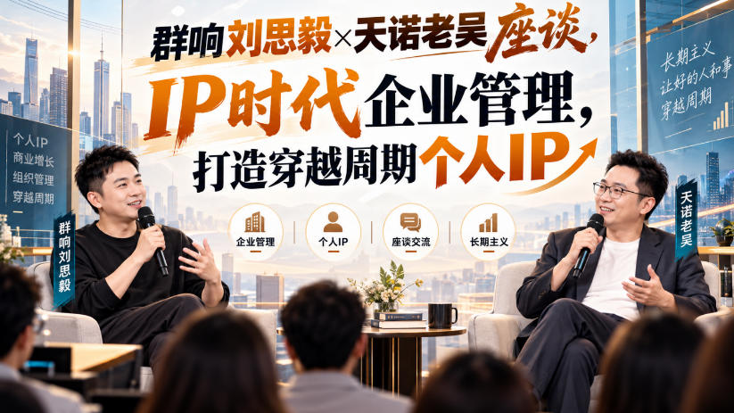 刘思毅跟老吴掏心窝:个人IP打造、变现、管理的实操全流程