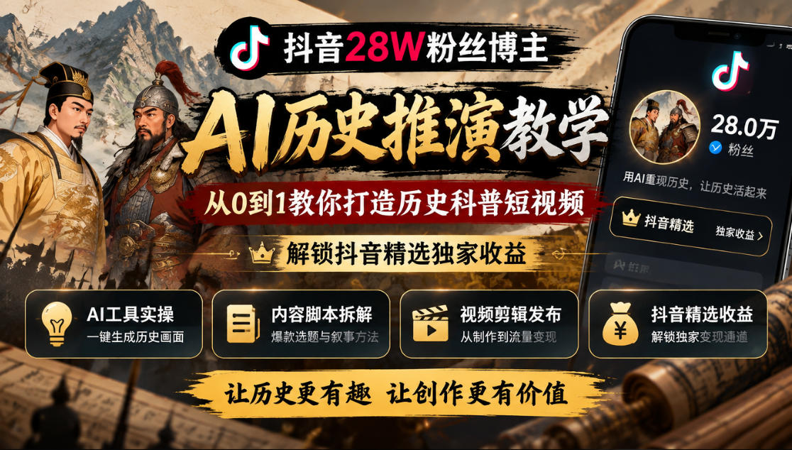 28W粉博主拆AI历史推演——历史地图动画从0到1速成指南
