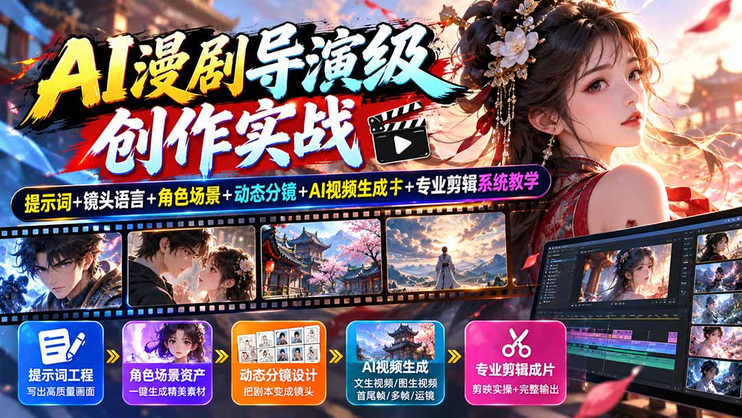 AI漫剧制作实战：从提示词到动态分镜的全流程指南