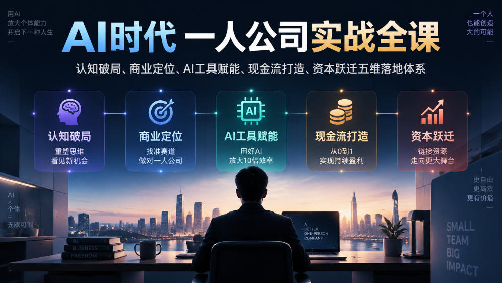 做AI创业3年才搞明白：一人公司根本不是”一个人干”