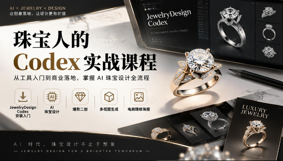珠宝人玩Codex有多猛？AI出图全流程拆给你看