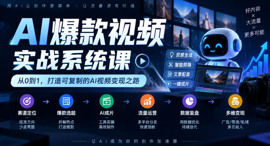 AI爆款视频怎么做？我从3个赞冲到100w+播放