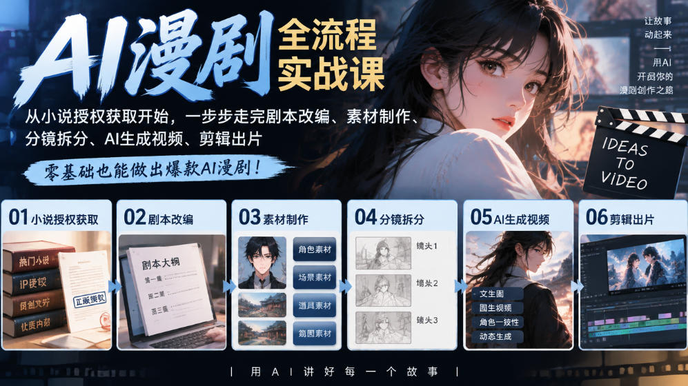 AI漫剧怎么做才能不翻车？全流程五步拆解照着走