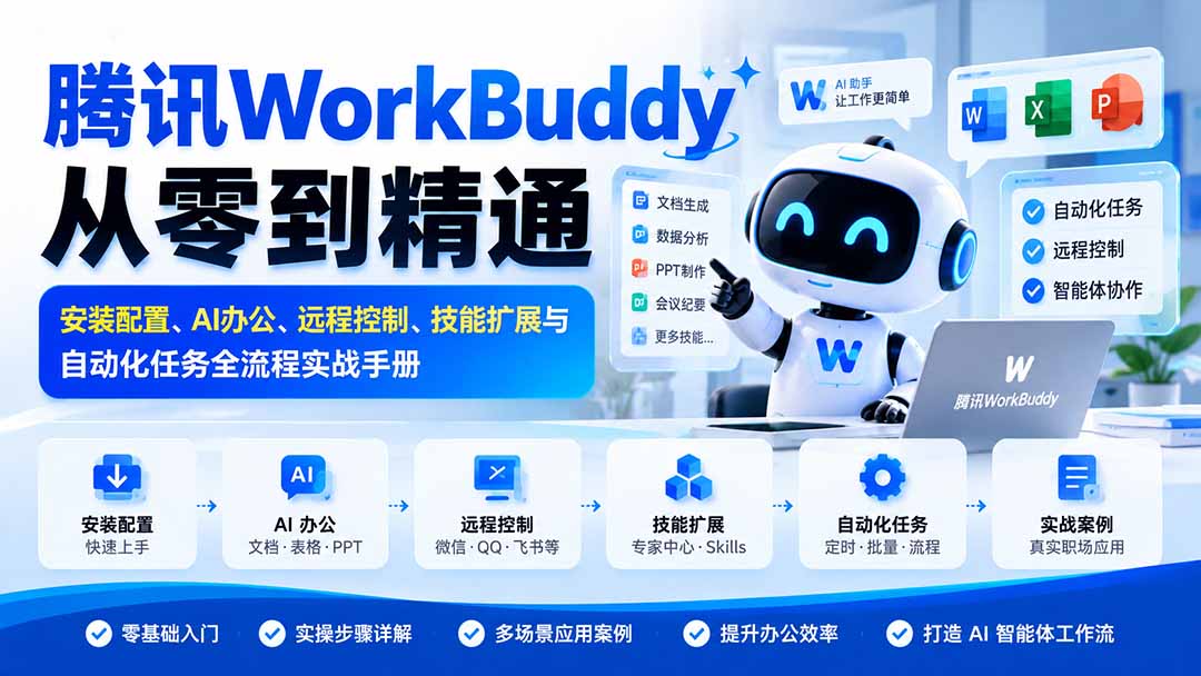 AI女装展示视频制作：WorkBuddy安装配置全流程拆解