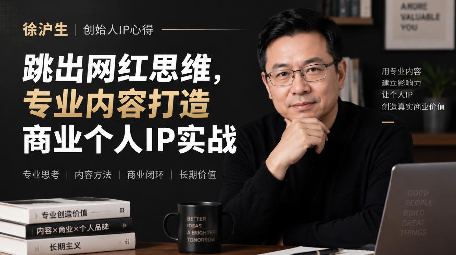 创始人IP打造避坑：一条徐沪生讲透专业打法