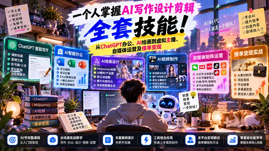 AI课程到底值不值得报？30节实操拆给你看