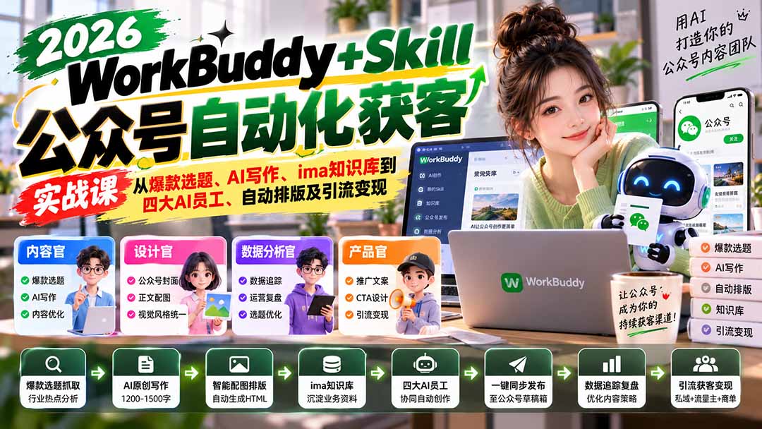公众号AI自动写作：WorkBuddy实战拆解