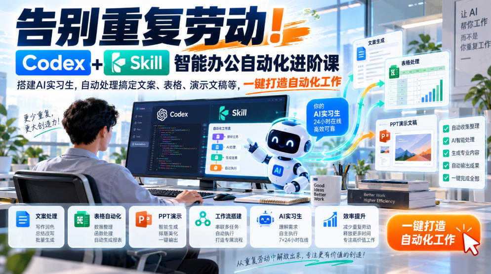 AI办公自动化教程：朋友靠这套方法每周省下两小时