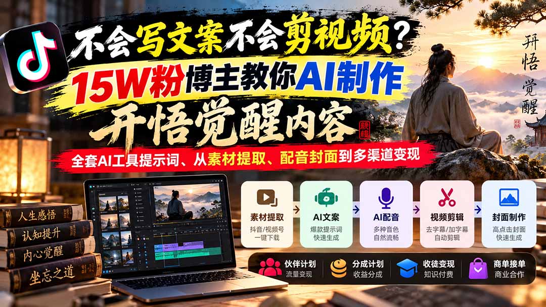 AI短视频制作全套流程！零基础也能做出个人风格