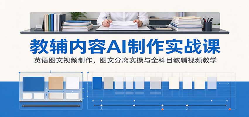 AI教辅视频制作怎么批量出课，流程拆开讲