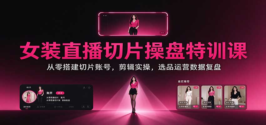 做女装直播切片，我为何先学剪映实操