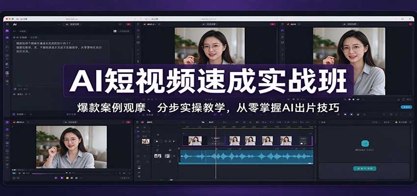 AI短视频实战指南：AI视频制作教程怎么学