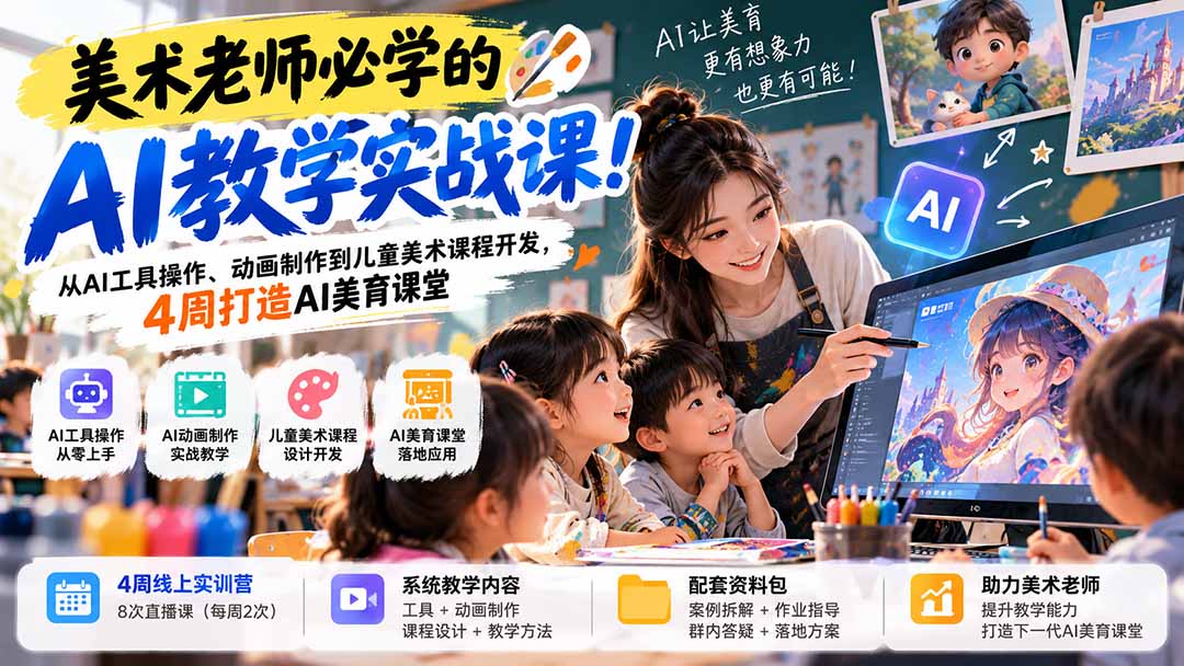 AI美术教学与儿童AI美育课程怎么设计全攻略