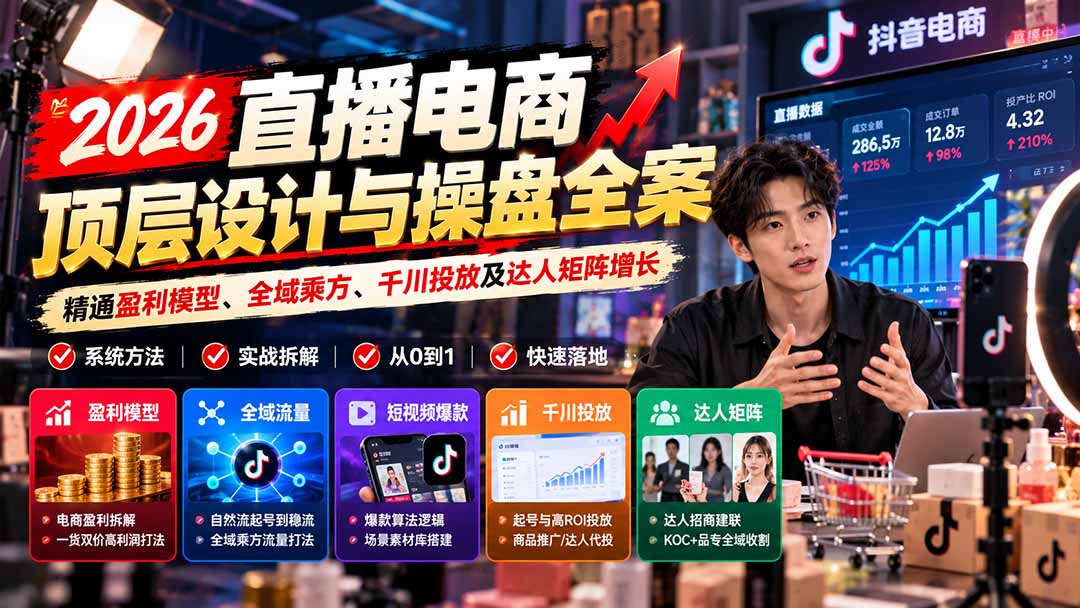 直播电商运营怎么提利润？短视频引流拆解