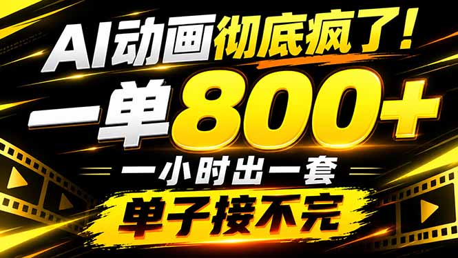 AI动画接单赚钱：AI动画制作6课全流程