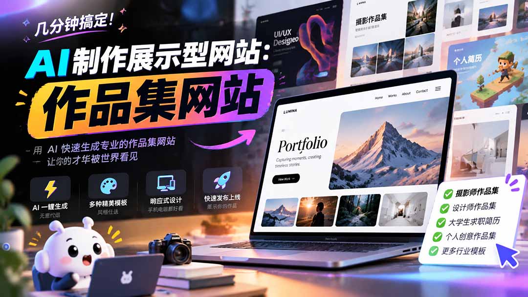 用AI制作作品集网站教程：从骨架到交付