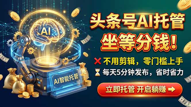 AI视频变现怎么做，手机托管每天5分钟月赚1W+