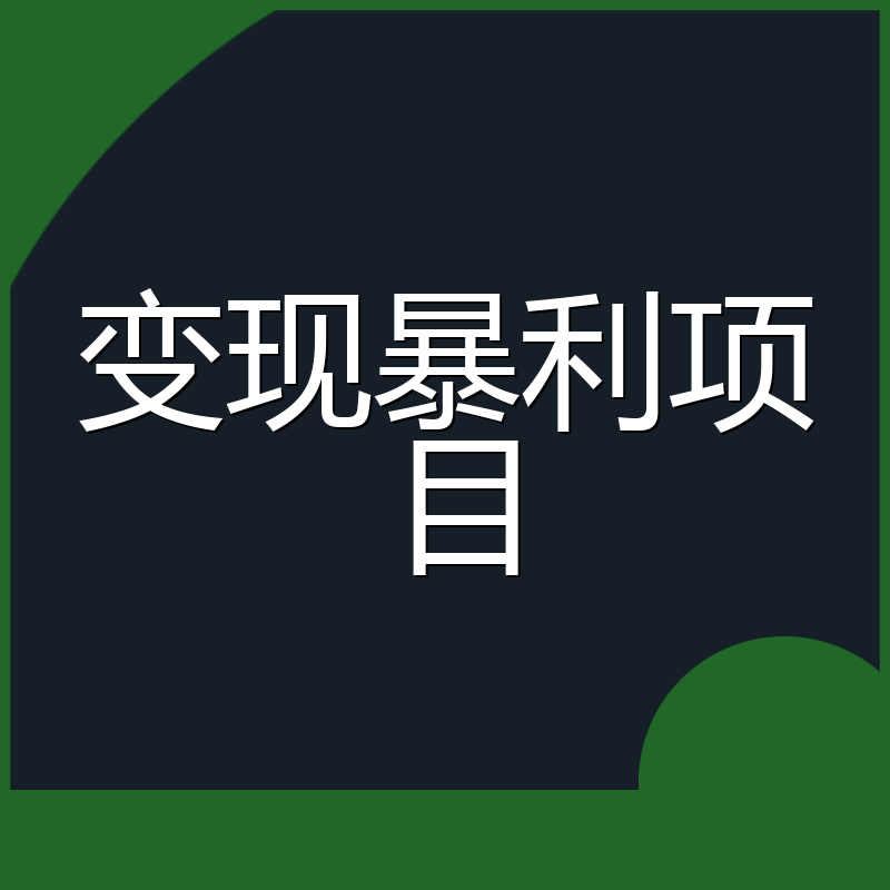 变现暴利项目