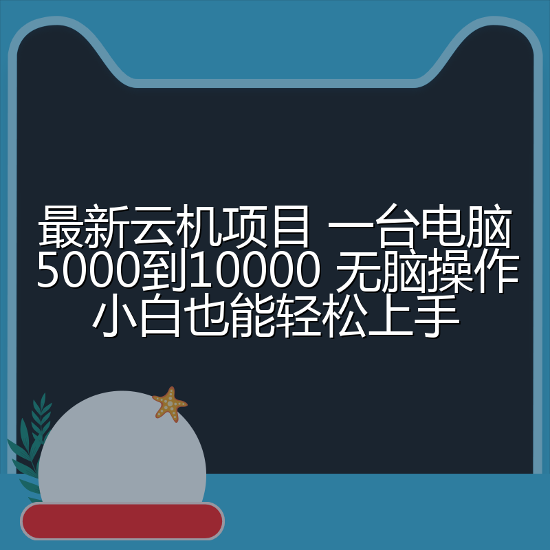 最新云机项目 一台电脑5000到10000 无脑操作小白也能轻松上手