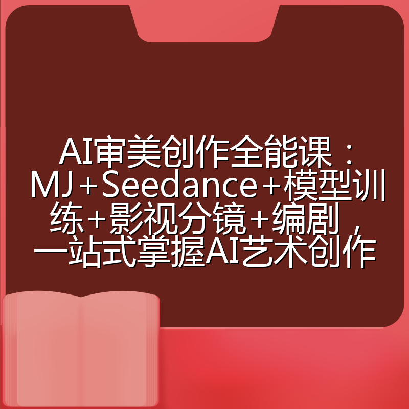 AI审美创作全能课:MJ+Seedance+模型训练+影视分镜+编剧,一站式掌握AI艺术创作