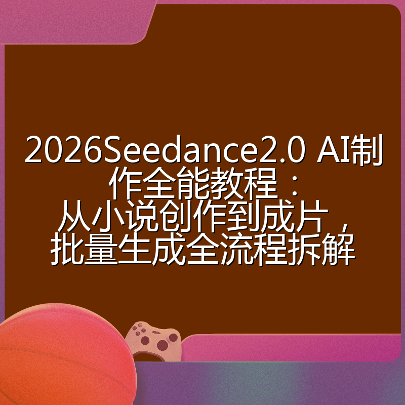 2026Seedance2.0 AI制作全能教程:从小说创作到成片,批量生成全流程拆解