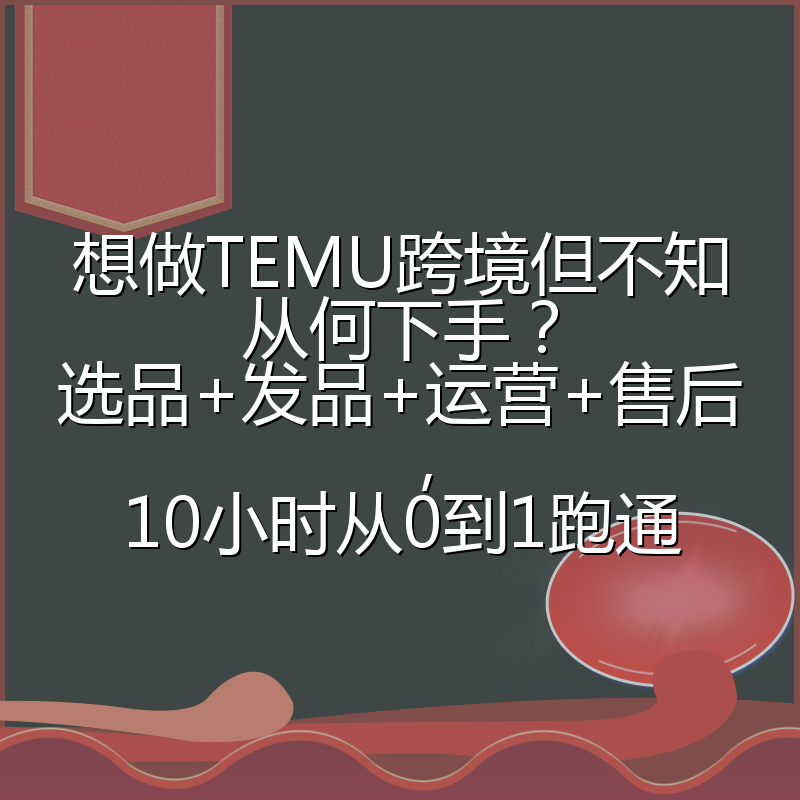 想做TEMU跨境但不知从何下手？选品+发品+运营+售后，10小时从0到1跑通