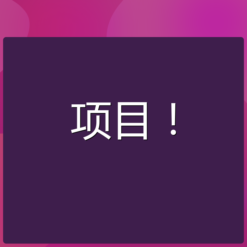 项目！