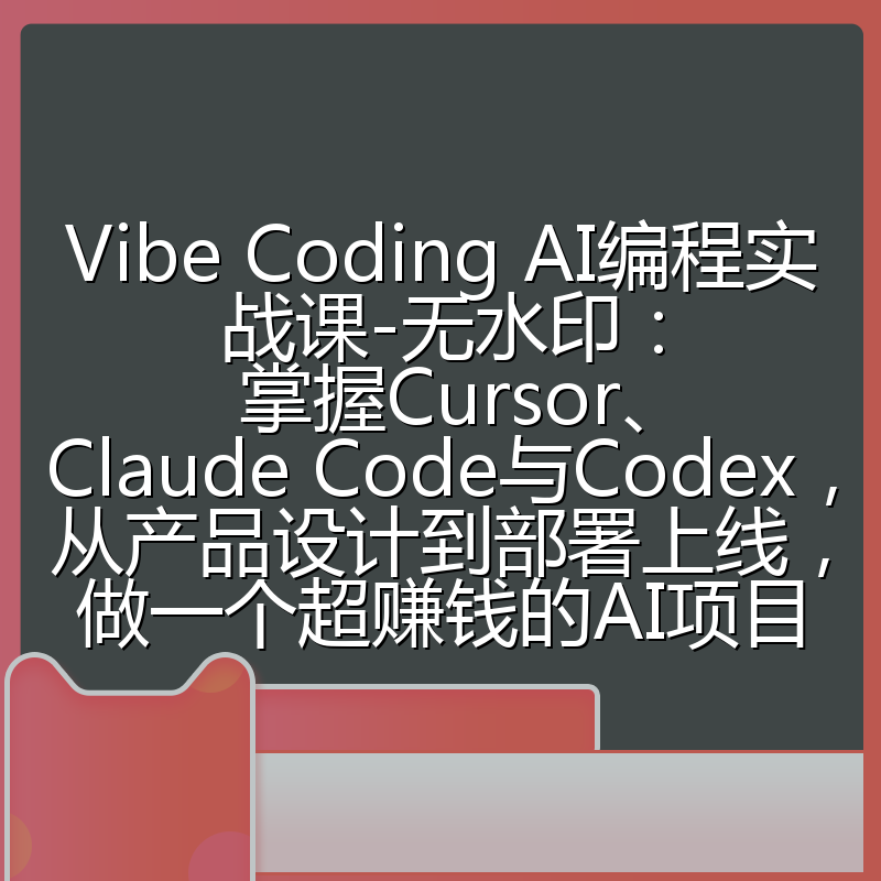 Vibe Coding AI编程实战课-无水印：掌握Cursor、Claude Code与Codex，从产品设计到部署上线，做一个超赚钱的AI项目